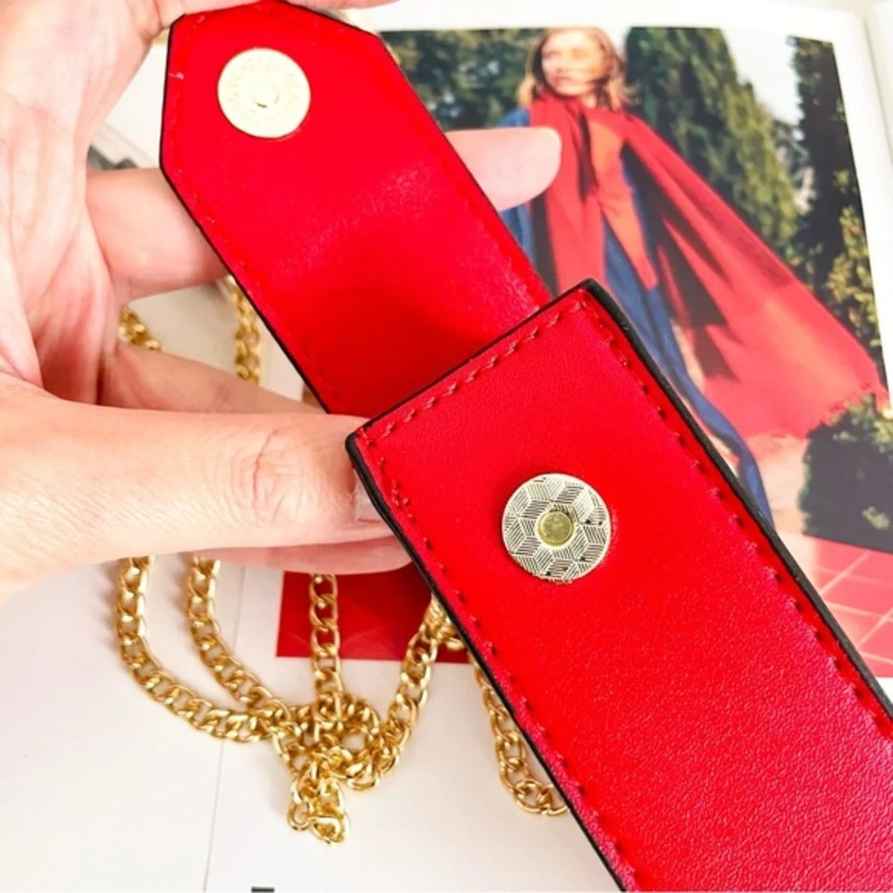 Christian Louboutin Lipstick Case with Crossbody Chain Holiday‎ Party